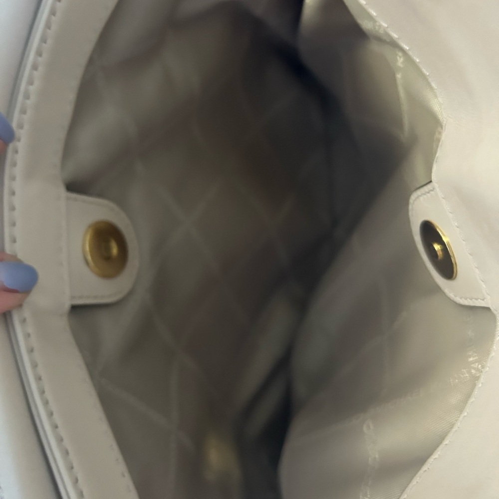 Michael Kors Beige Chevron Satchel - Picture 5 of 5